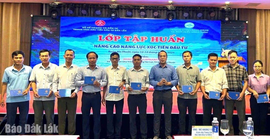 Khoảng 220 người được nâng cao năng lực về xúc tiến đầu tư và quản lý doanh nghiệp